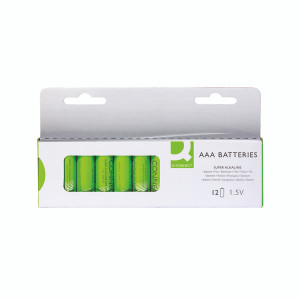 Q-Connect AAA Alkaline Batteries (Pack of 12) KF14342