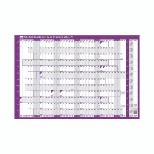Sasco Academic Year Planner Mounted 2025-26 SY1075325 Sasco Academic Year Planner Mounted 2025-26 SY1075325