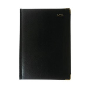 Collins Manager Diary Day Per Page Appointment Black 2026 1200V26