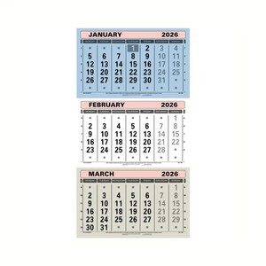 At-A-Glance 3 Monthly Calendar 2026 TML26