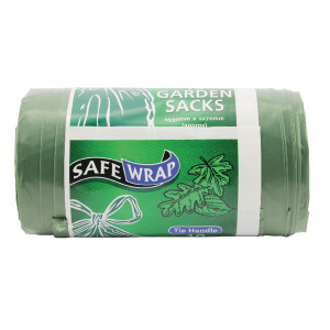 RY49004 Safewrap Tie Handle Garden Refuse Sack Pack 40 0464