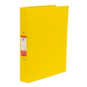 5 Star 2O-Ring Binder A4 Polypropylene Yellow (Pack of 10) 340328
