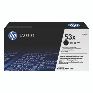 Q7553X HP Q7553X 53X Black Toner High Capacity Q7553X HP Q7553X 53X Black Toner High Capacity