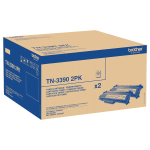 TN-3390TWIN Brother TN-3390 Black Toner Extra High Yield Twin Pack