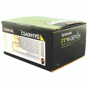 0C540H1YG Lexmark C540H1YG 540 Yellow Toner High Capacity Use Return