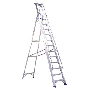 SBY22209 Aluminium Step Ladder With Platform 10 Steps 377860