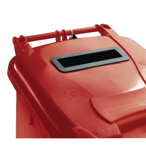 SBY22233 Confidential Waste Wheelie Bin 240 Litre Red 377909 SBY22233 Confidential Waste Wheelie Bin 240 Litre Red 377909