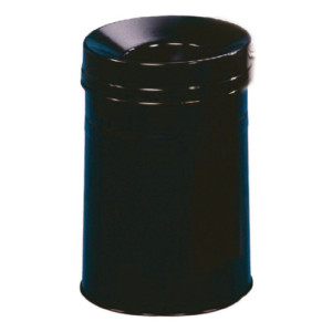 SBY05610 Waste Bin 30 9 Litre Fire Extinguishing Lid Black 309588 SBY05610 Waste Bin 30 9 Litre Fire Extinguishing Lid Black 309588