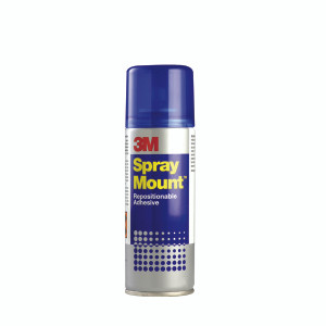 3M51839 3M SprayMount Adhesive 400ml Allows temporary repositioning SMOUNT 3M51839 3M SprayMount Adhesive 400ml Allows temporary repositioning SMOUNT