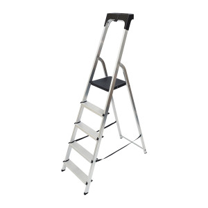 ABR60605 Abru Aluminium High Handrail 5 Tread Step Ladder 7410518
