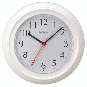 ANG21412 Acctim Wycombe Wall Clock White 21412 ANG21412 Acctim Wycombe Wall Clock White 21412