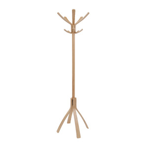 ALB01243 Alba Cafe Coat Stand Light Wood ALB01243