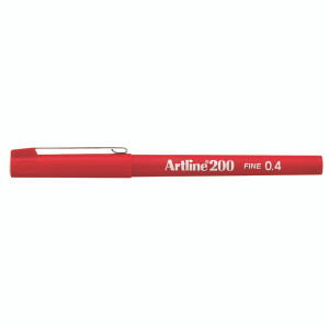 AR83027 Artline 200 Fineliner Pen Fine Red Pack 12 A2002 AR83027 Artline 200 Fineliner Pen Fine Red Pack 12 A2002