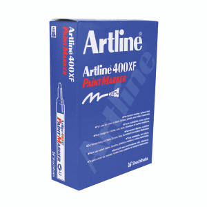 AR82020 Artline 400 Bullet Tip Paint Marker Medium Yellow Pack 12 A4006 AR82020 Artline 400 Bullet Tip Paint Marker Medium Yellow Pack 12 A4006