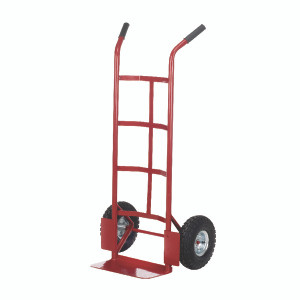 MJ32114 Barton Pneumatic Tyre Sack Truck Red 150kg Capacity H1155 x W550 x D450mm PTST MJ32114 Barton Pneumatic Tyre Sack Truck Red 150kg Capacity H1155 x W550 x D450mm PTST