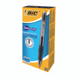 BC60065 Bic Gel-ocity Original Gel Pen Medium Black Pack 12 829157 BC60065 Bic Gel-ocity Original Gel Pen Medium Black Pack 12 829157