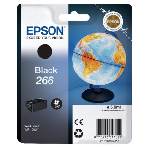 C13T26614010 Epson C13T26614010 266 Black Ink Cartridge Globe