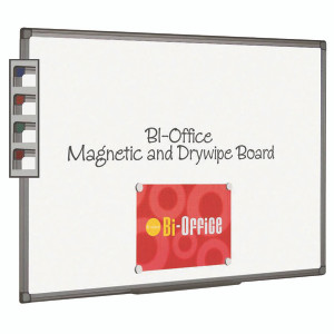 BQ46418 Bi-Office Aluminium Finish Magnetic Whiteboard 1200x900mm MB1406186 BQ46418 Bi-Office Aluminium Finish Magnetic Whiteboard 1200x900mm MB1406186
