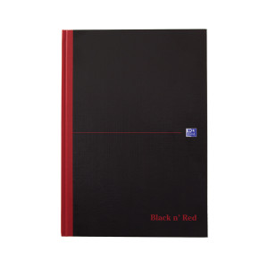 JD66401 Black n Red Smart Ruled Casebound Hardback Notebook A4 100080428 JD66401 Black n Red Smart Ruled Casebound Hardback Notebook A4 100080428