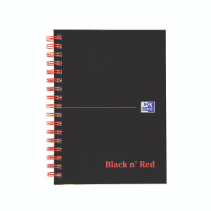 JDD67011 Black n Red Ruled Perforated Wirebound Hardback Notebook A6 Pack 5 100080448 JDD67011 Black n Red Ruled Perforated Wirebound Hardback Notebook A6 Pack 5 100080448