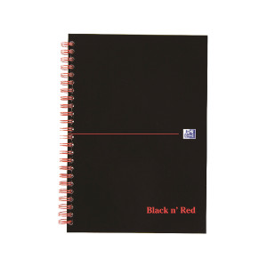 JDL67000 Black n Red Ruled Perforated Wirebound Hardback Notebook A5 Pack 5 846350112 JDL67000 Black n Red Ruled Perforated Wirebound Hardback Notebook A5 Pack 5 846350112