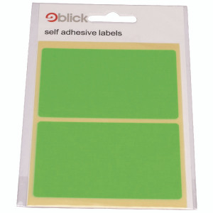 RS01065 Blick Green Fluorescent Labels in Bags 50x80mm Pack 160 RS010654