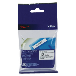 BA58002 Brother P-Touch M Tape 12mm Black White Width 12mm length 8 metres MK231BZ BA58002 Brother P-Touch M Tape 12mm Black White Width 12mm length 8 metres MK231BZ