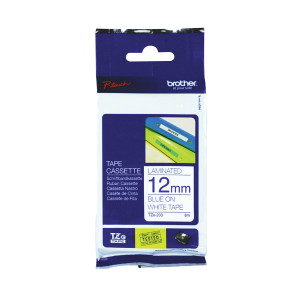 BA8101 Brother P-Touch 12mm Blue on White TZE233 Labelling Tape BA8101 Brother P-Touch 12mm Blue on White TZE233 Labelling Tape