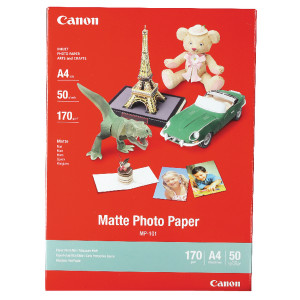 CO17483 Canon Inkjet Photo Paper A4 170gsm Matte Pack 50 MP-101 A4 CO17483 Canon Inkjet Photo Paper A4 170gsm Matte Pack 50 MP-101 A4