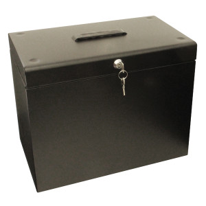 SG20001 Cathedral Metal File Box Home Office A4 Black A4BK SG20001 Cathedral Metal File Box Home Office A4 Black A4BK