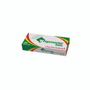 WR31812 Wrapmaster 1000 Cling Film Refill 300mmx100m Pack 3 31C78 WR31812 Wrapmaster 1000 Cling Film Refill 300mmx100m Pack 3 31C78