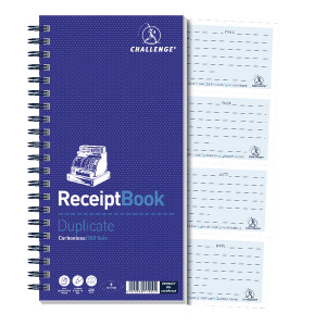 JDM71990 Challenge Duplicate Receipt Book 200 Sets 280x141mm 100080056 JDM71990 Challenge Duplicate Receipt Book 200 Sets 280x141mm 100080056