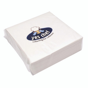 CPD32101 White 2-Ply Paper Napkins 400x400mm Pack 100 0502122