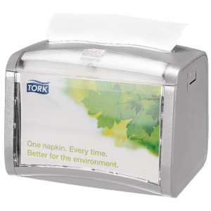 SCA53983 Tork Silver Xpressnap Tabletop Napkin Dispenser 272613