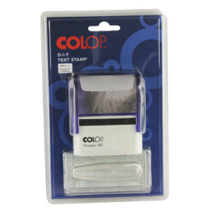 EM39340 COLOP Printer 40 2 DIY Text Stamp DIYP402 EM39340 COLOP Printer 40 2 DIY Text Stamp DIYP402