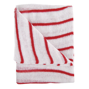 CNT00135 Hygiene Dishcloths 406x304mm Red White Pack 10 100755RD CNT00135 Hygiene Dishcloths 406x304mm Red White Pack 10 100755RD