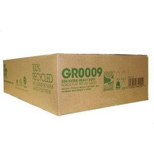 CPD83003 The Green Sack Extra Heavy Duty Refuse Sack Black Pack 200 GR0009