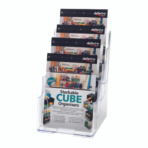 DF77901 Deflecto 4 Tier Literature Holder A5 DE779YTCRY DF77901 Deflecto 4 Tier Literature Holder A5 DE779YTCRY