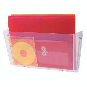 DF63201 Deflecto Non-Breakable Wall File Pocket A4 Unbreakable polycarbonate construction Clear DF63201 Deflecto Non-Breakable Wall File Pocket A4 Unbreakable polycarbonate construction Clear
