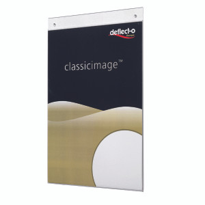 DF47001 Deflecto Portrait Wall Sign Holder A4 Top loading design made sturdy plastic DE470YTCRY DF47001 Deflecto Portrait Wall Sign Holder A4 Top loading design made sturdy plastic DE470YTCRY