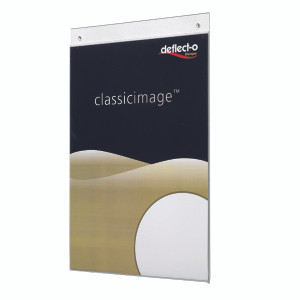 DF47201 Deflecto Portrait Wall Sign Holder A3 Top loading design made sturdy plastic DE472YTCRY DF47201 Deflecto Portrait Wall Sign Holder A3 Top loading design made sturdy plastic DE472YTCRY
