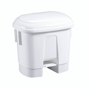 SBY14763 Derby Plastic Pedal Bin 30L White 348020 SBY14763 Derby Plastic Pedal Bin 30L White 348020