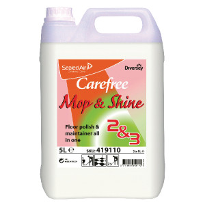 DV41911 Carefree Mop Shine Floor Polish 5 Litre Pack 2 419110 DV41911 Carefree Mop Shine Floor Polish 5 Litre Pack 2 419110