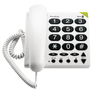 DRO02685 Doro Big Button Telephone White 311C