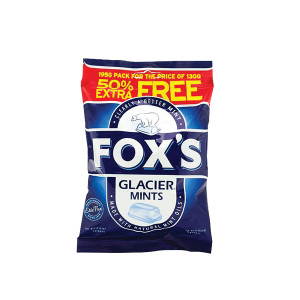 BZ92054 Foxs Glacier Mints 195g No artifical colours or flavours 0401004 BZ92054 Foxs Glacier Mints 195g No artifical colours or flavours 0401004