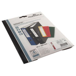 DB8090R Durable Red Ordofix File Spine Label Pack 10 8090 03 DB8090R Durable Red Ordofix File Spine Label Pack 10 8090 03