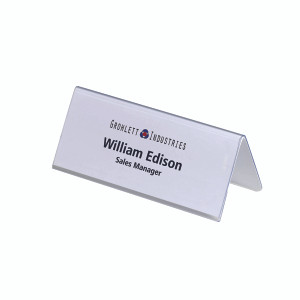 DB8050 Durable Table Place Name Holder 61x150mm Pack 25 8050 DB8050 Durable Table Place Name Holder 61x150mm Pack 25 8050