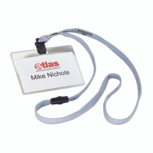 DB80001 Durable Name Badge with Textile Necklace 60x90mm Pack 10 8139 10 DB80001 Durable Name Badge with Textile Necklace 60x90mm Pack 10 8139 10