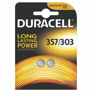DU357 Duracell 1 5V Silver Oxide Button Battery Pack 2 75053932 DU357 Duracell 1 5V Silver Oxide Button Battery Pack 2 75053932