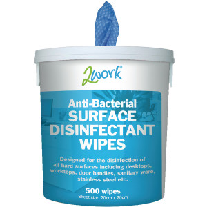 CPD24700 2Work Disinfectant Wipes Pack 500 EBSD500 CPD24700 2Work Disinfectant Wipes Pack 500 EBSD500